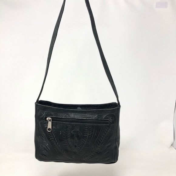 Texan Leathers Black Shoulder Bag - Picture 3 of 12